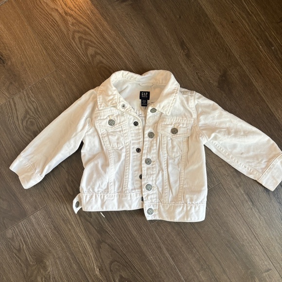 Disney GAP Kids Mickey White Sequin Denim Jean Jacket 18 Months - Picture 4 of 4